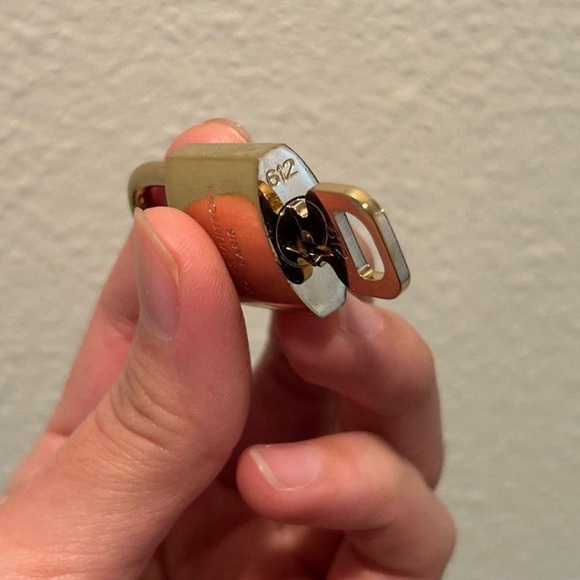 RARE #612 LV lock and key gold brass - Picture 8 of 11